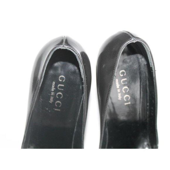 Gucci by Tom Ford 1998 F/W Runway Leather Pumps Dark Grey Size 6.5 Vintage - Picture 7 of 10